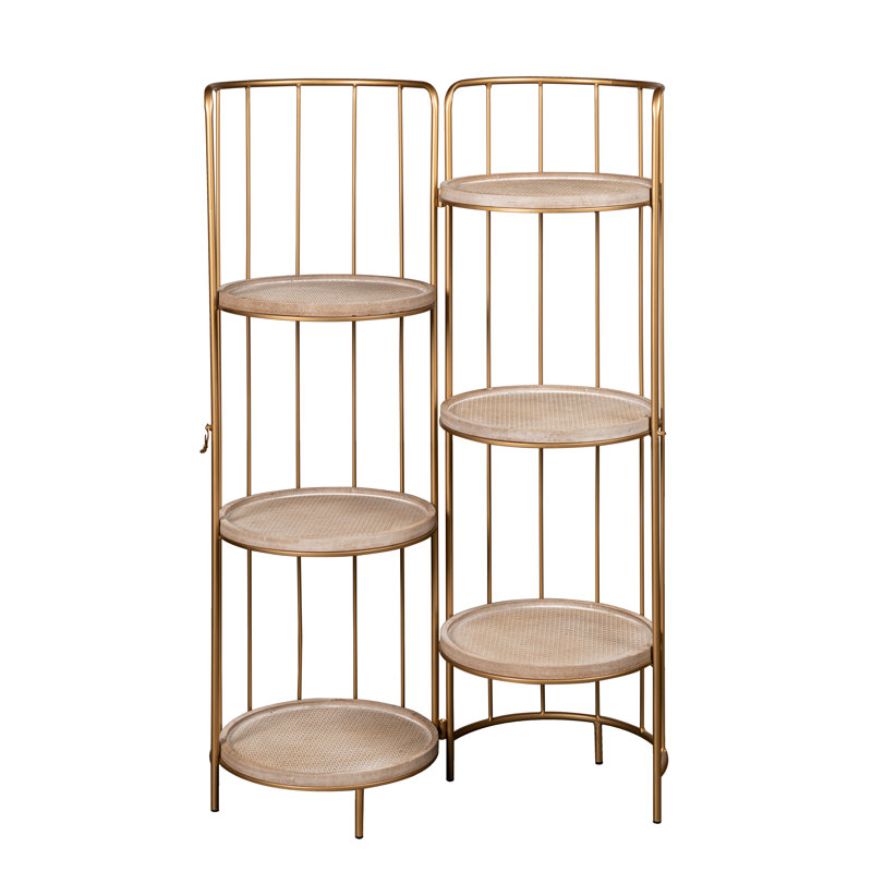 Mercer41 Fansler Round Etagere Bookcase Wayfair.ca